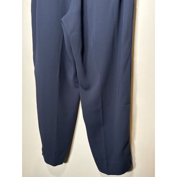J CREW Jamie Pant Navy Blue Classic Preppy Work Business Minimalist Size 12P - Picture 7 of 9
